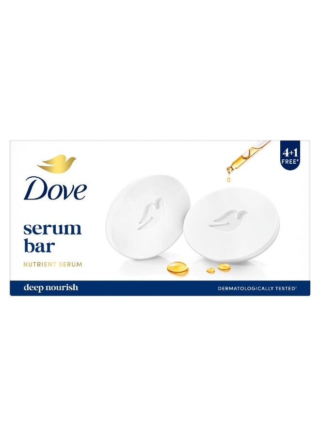 Dove Serum Bar | with Nutrient Serum | Deep Nourish | 625g (125g x 5) - Image 1